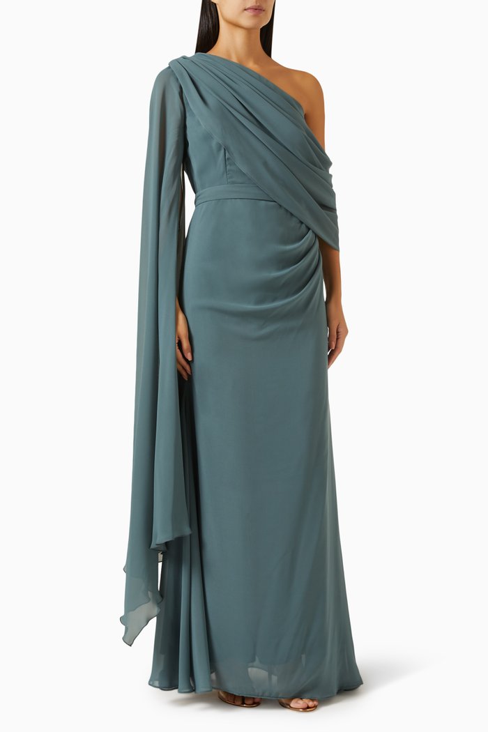 

Drape Maxi Dress, Blue