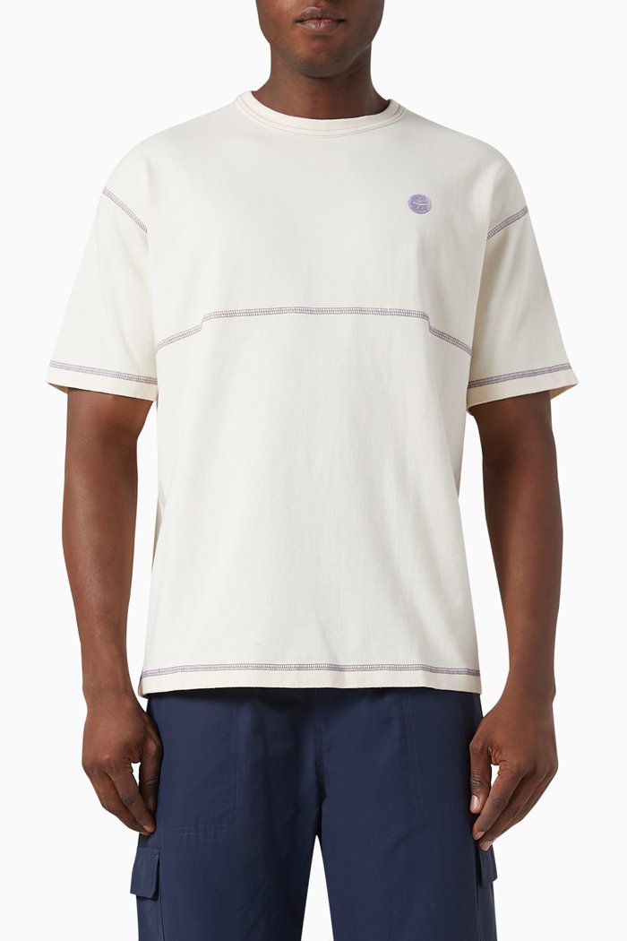 

Contrast Stitch T-shirt in Heavy Jersey, Neutral