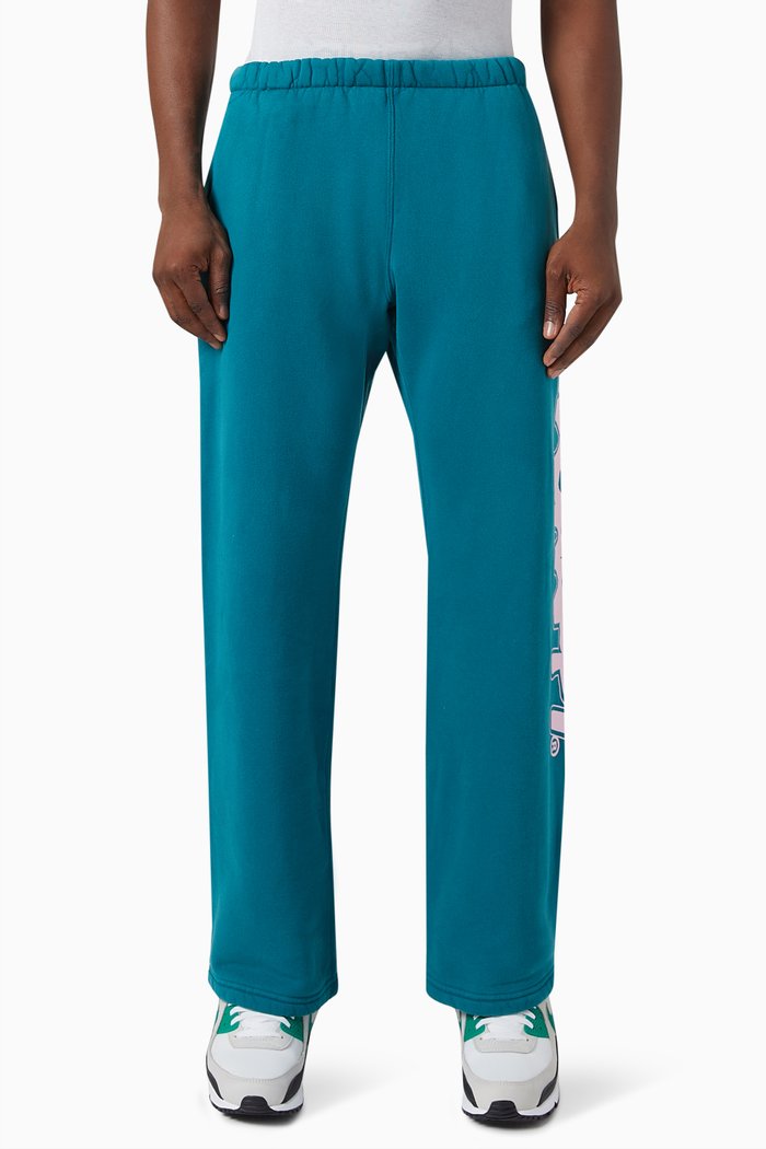 

Burst Straight Leg Sweatpants in Fleece, Green