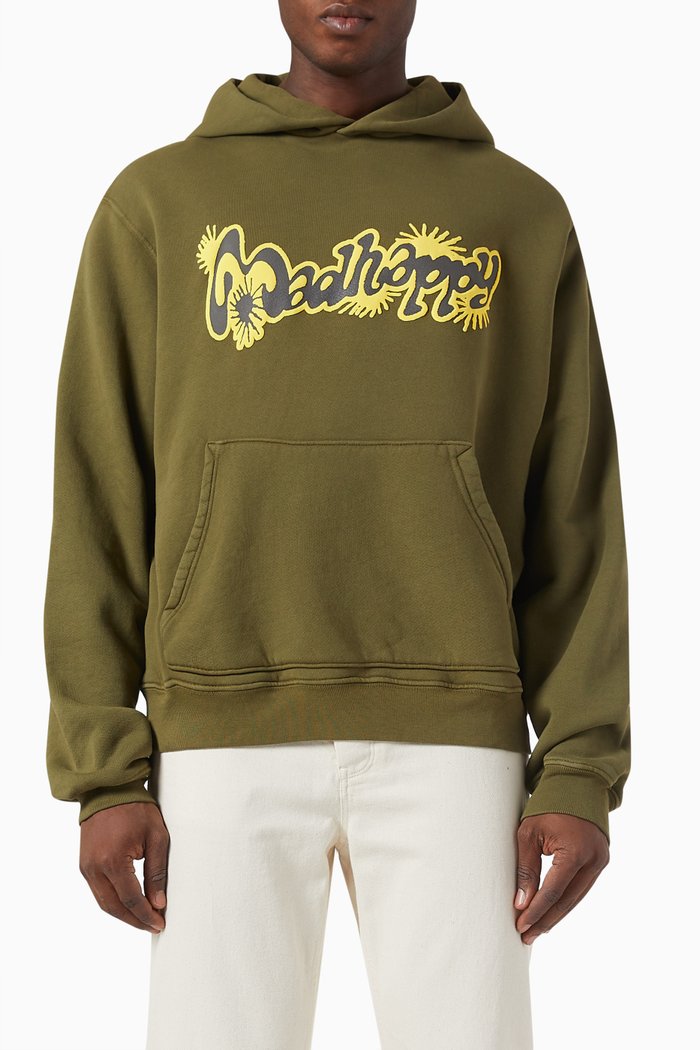 

Firework Hoodie in Cotton-fleece, Green