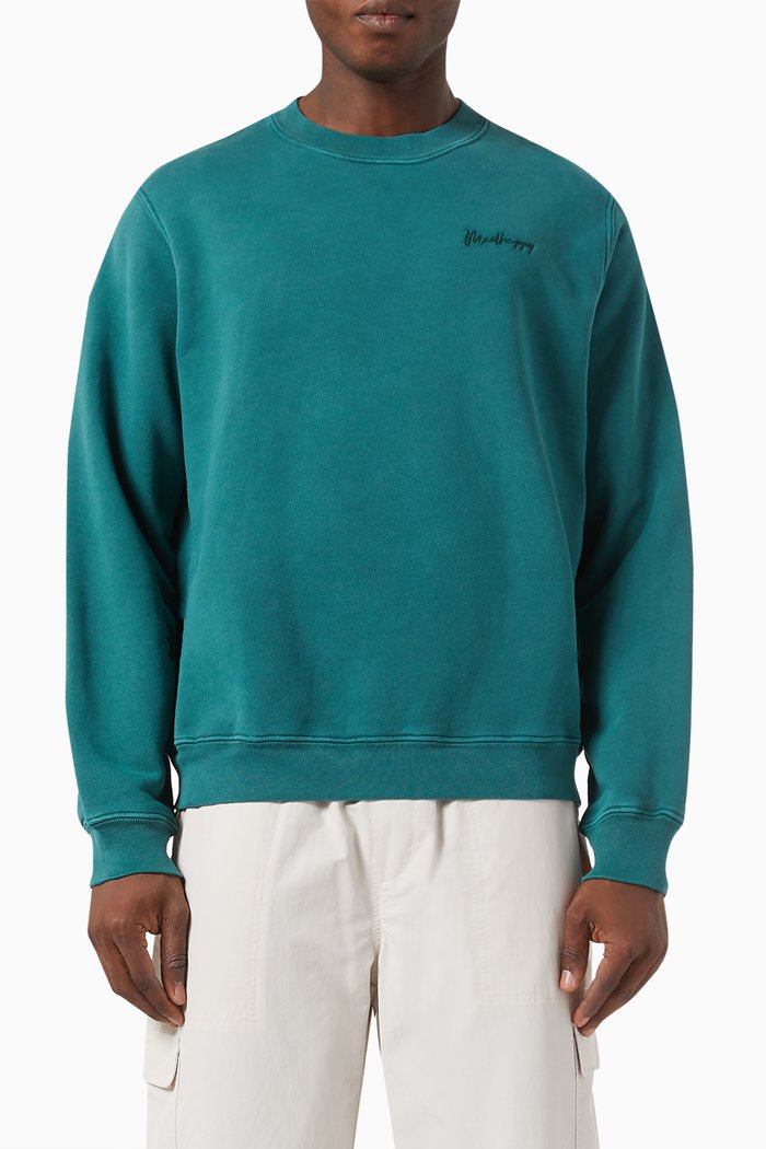 

Flow Crewneck Sweatshirt in Fleece, Green
