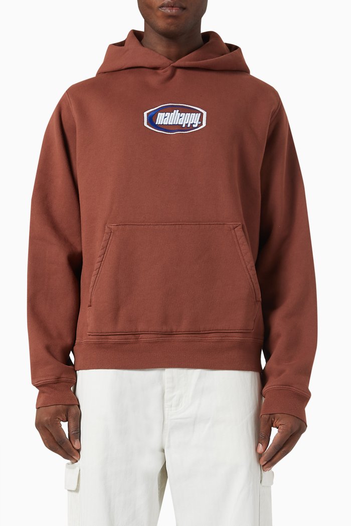 

Tide Hoodie in Cotton-fleece, Brown