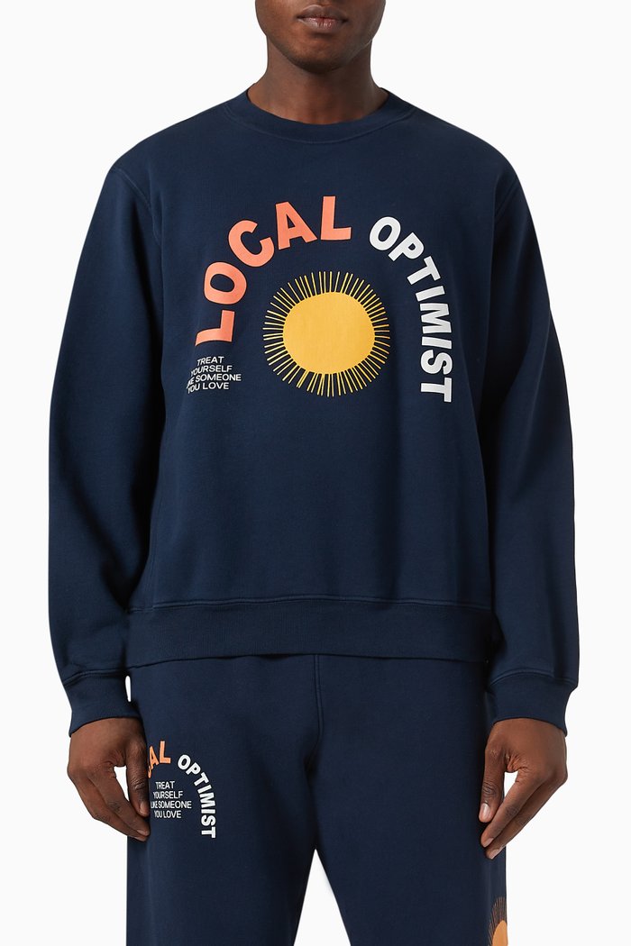 

Local Optimist Sweatshirt in Cotton-fleece, Blue
