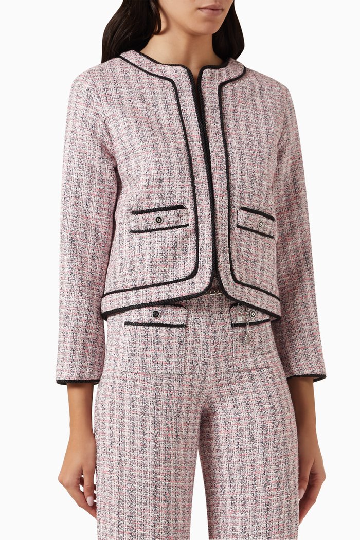 

Vatri Cardigan in Metallic-tweed, Pink