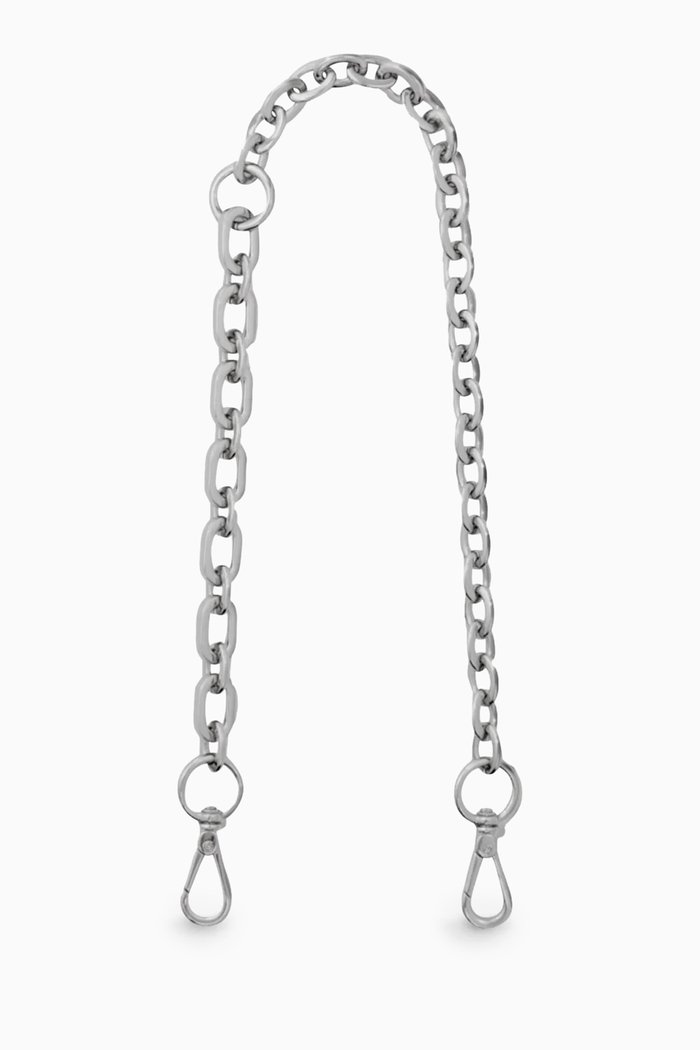 Chain Shoulder Strap in Metal, Silver