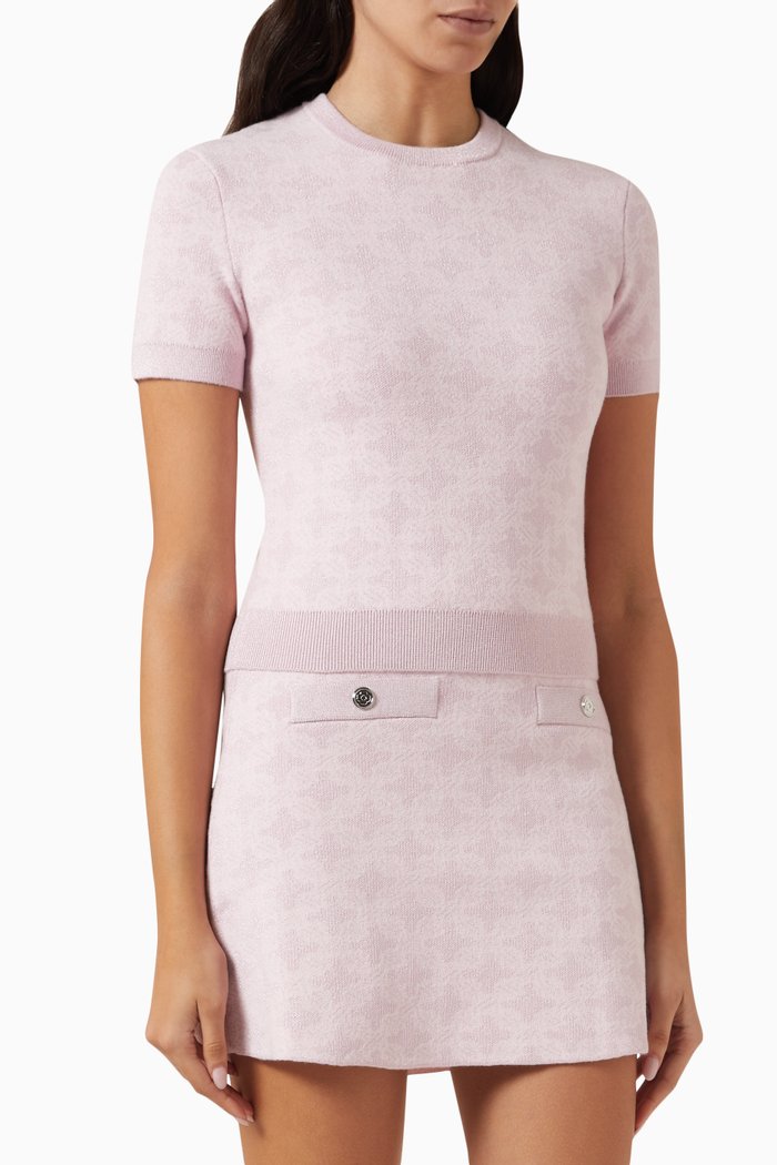 

Minthe Sweater in Jacquard-knit, Pink