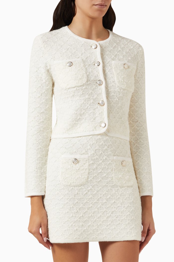 Mirtalina Cardigan in Wool-knit, Neutral