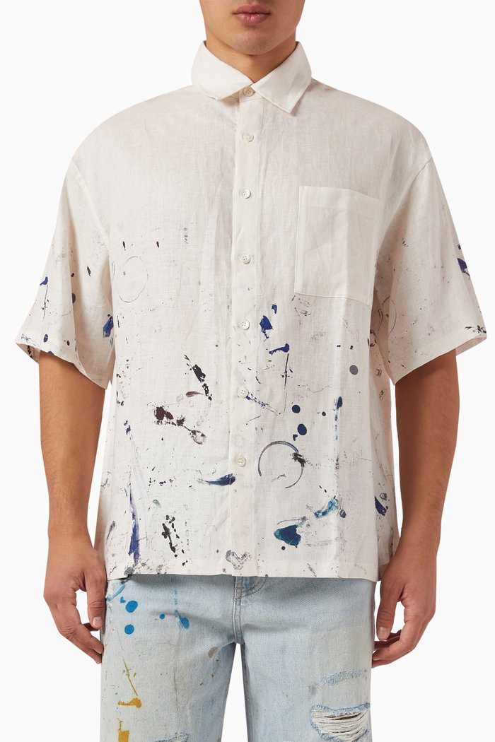 Monday Shirt in Linen, Neutral
