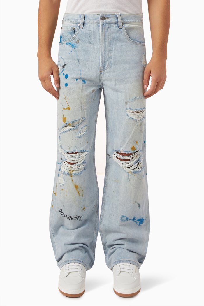 

Scuff Bootcut Jeans in Denim, Blue