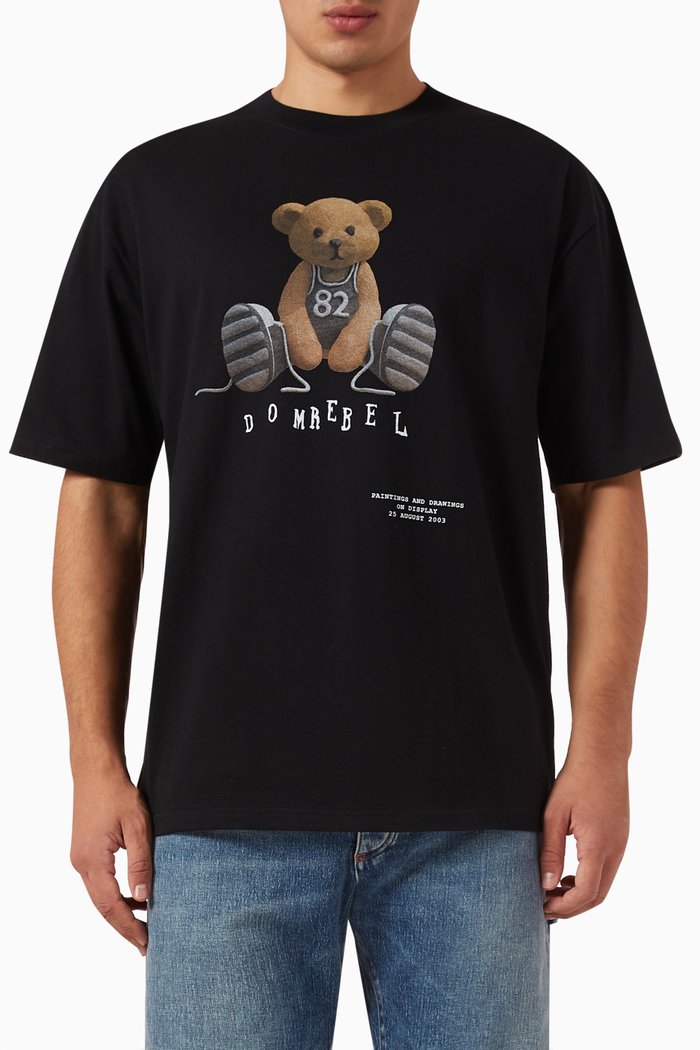 

Gametime T-shirt in French-terry, Black