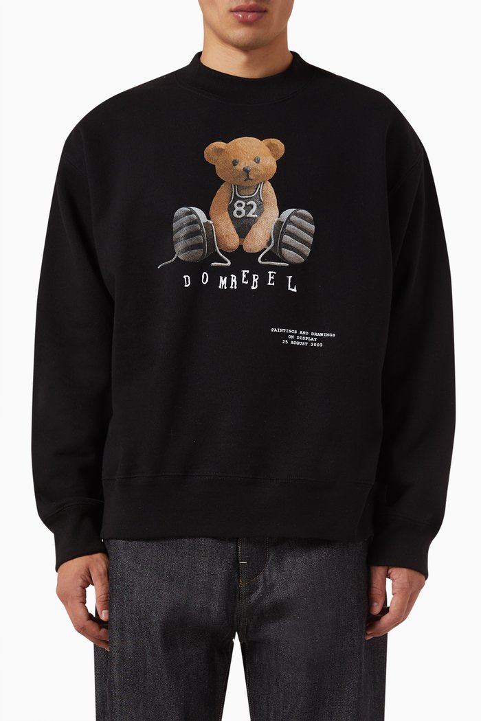 

Gametime Sweatshirt in French-terry, Black