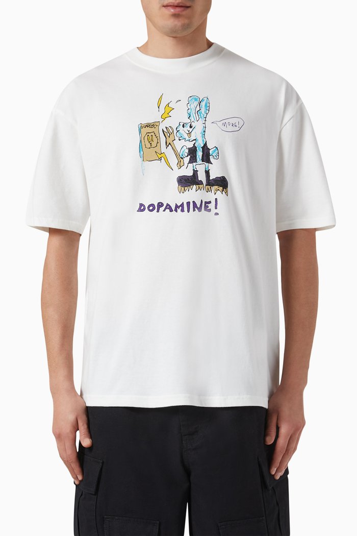 

Shock T-shirt in Cotton Jersey, White