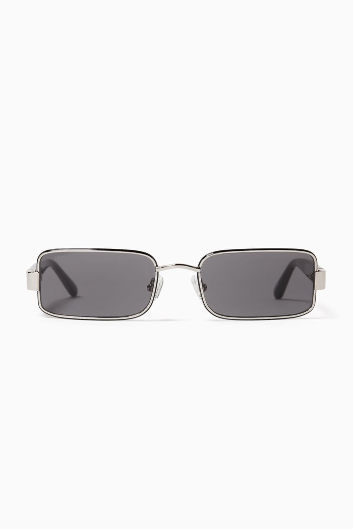 

Square Sunglasses in Titanium, Black