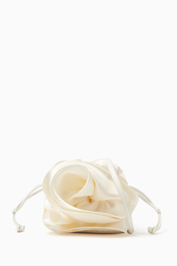 

Medium Magda Bag in Silk-blend Satin, Neutral