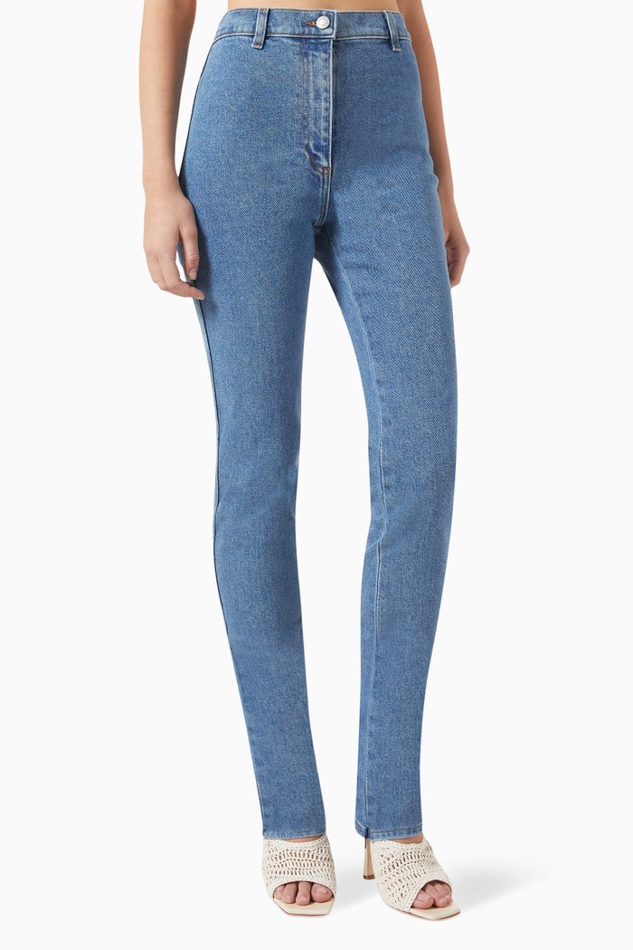 

Slim-fit Pants in Denim, Blue