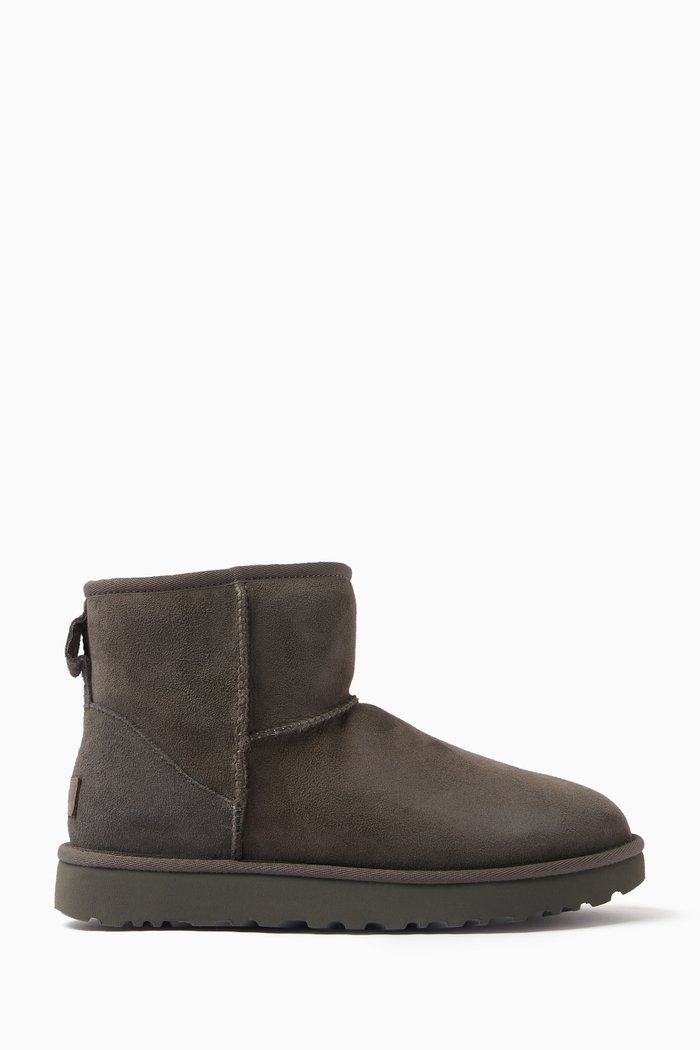 

Classic Mini II Heritage Ankle Boots in Suede, Grey