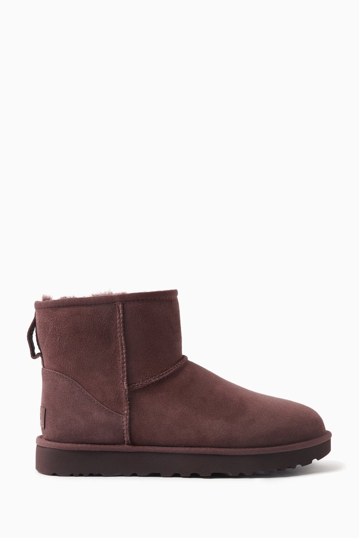 

Classic Mini II Heritage Ankle Boots in Suede, Brown
