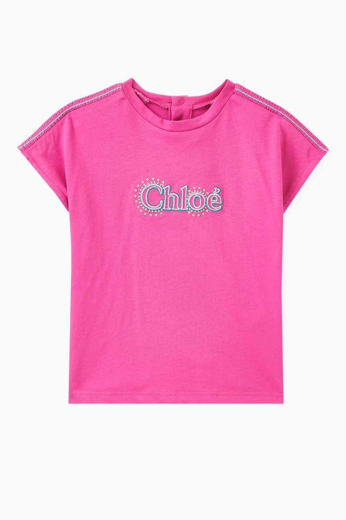 

Logo T-shirt in Organic Cotton, Pink