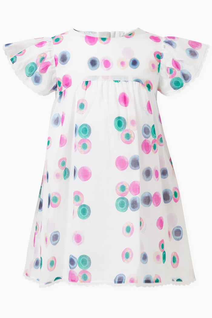 

Polka-dots Dress in Organic Cotton, Multicolour