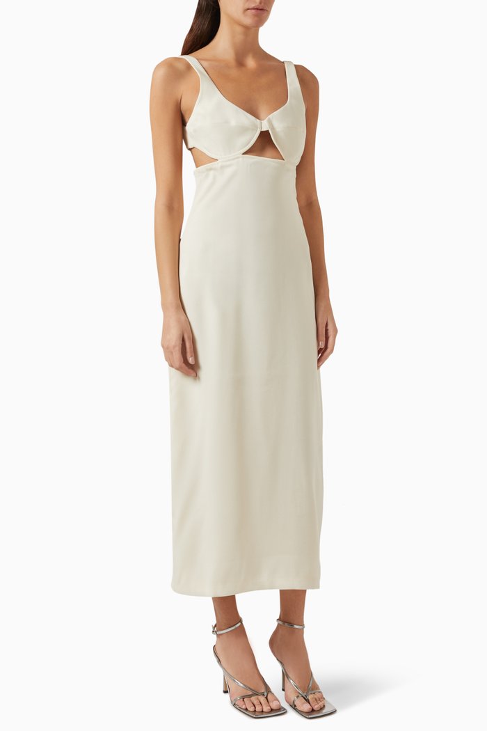 

Maia Cut-out Dress, Neutral