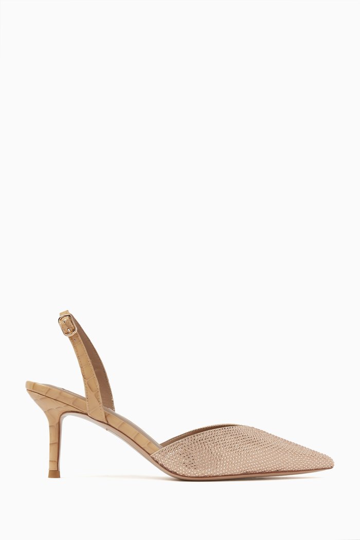 

Jonah 70 Pumps in Crystal-embellished Leather, Gold
