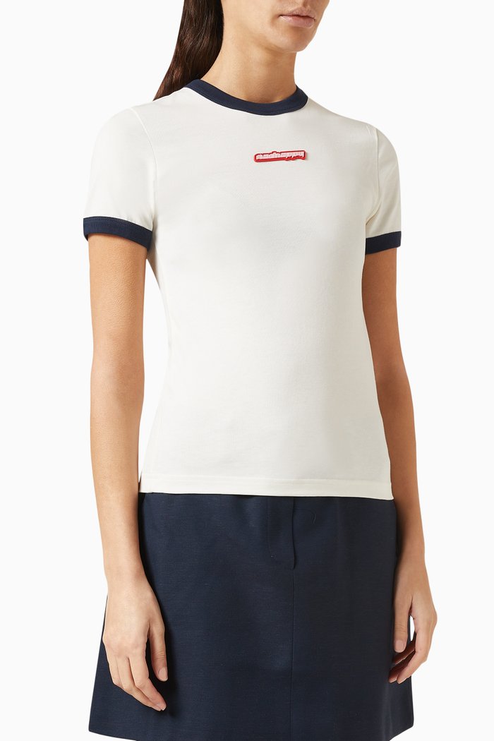 

Bound T-shirt in Cotton, Neutral