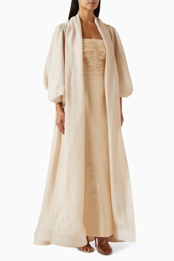3-piece Abaya Set, Pink