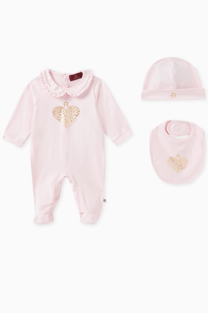 

Logo Print Gift Set in Cotton, Pink