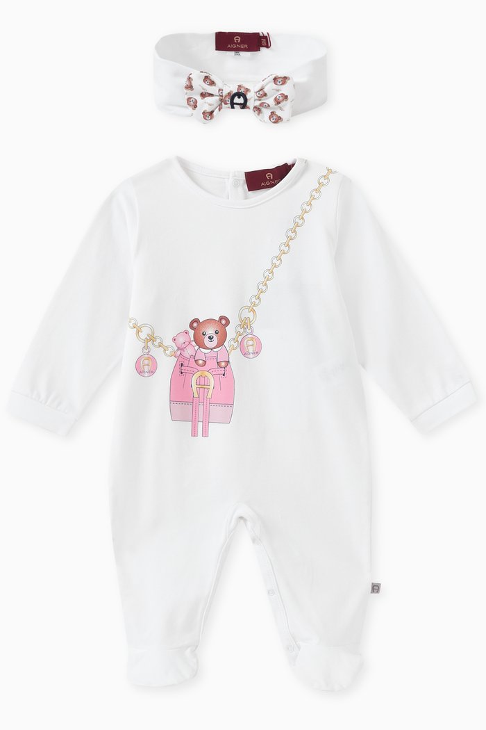 

Bag Print Gift Set in Cotton, White