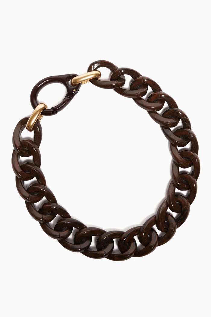 

Derna Chunky Choker Chain, Brown