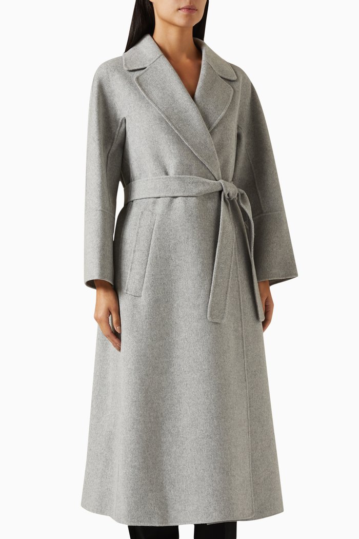 

Elisa Robe Coat in Wool, Grey
