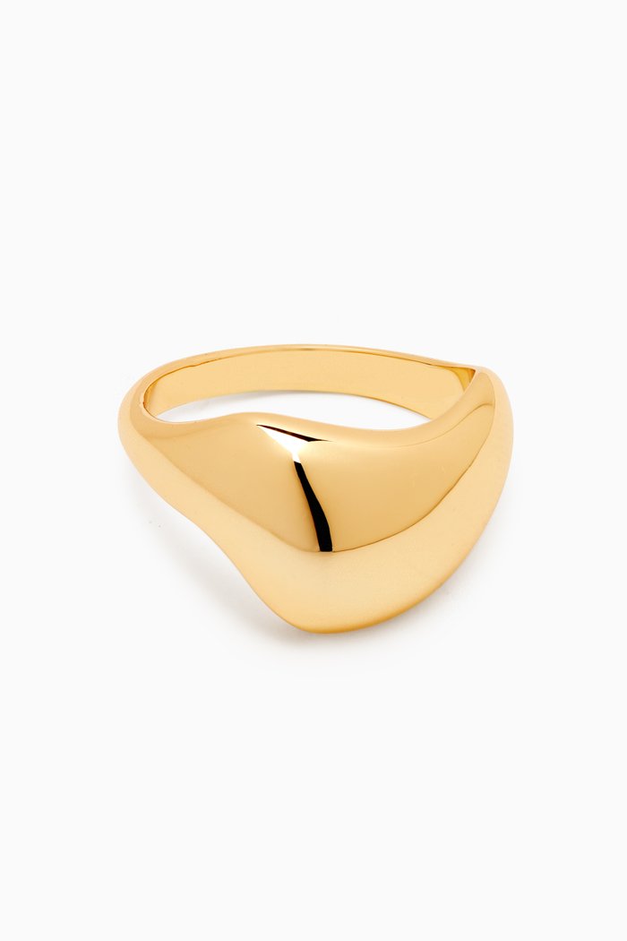 

Odyssey Ring in 14kt Gold-plated Brass