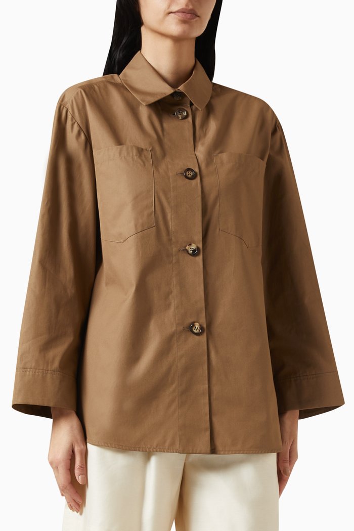 

Epsilon Shirt in Cotton, Brown