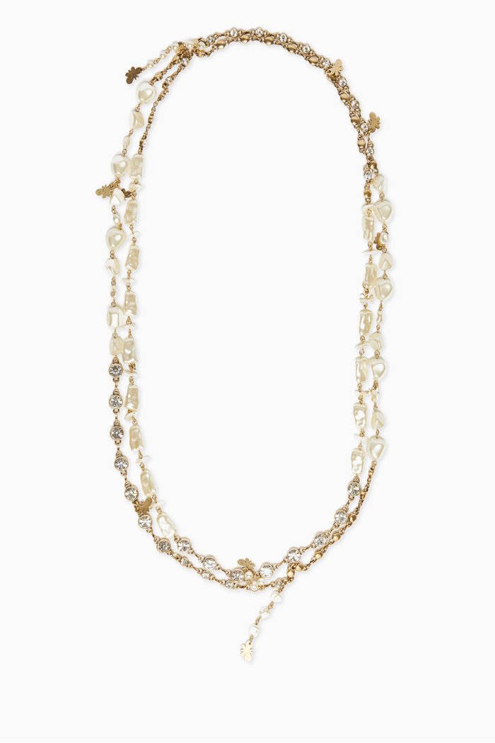 

Maiorca Butterfly Necklace, White