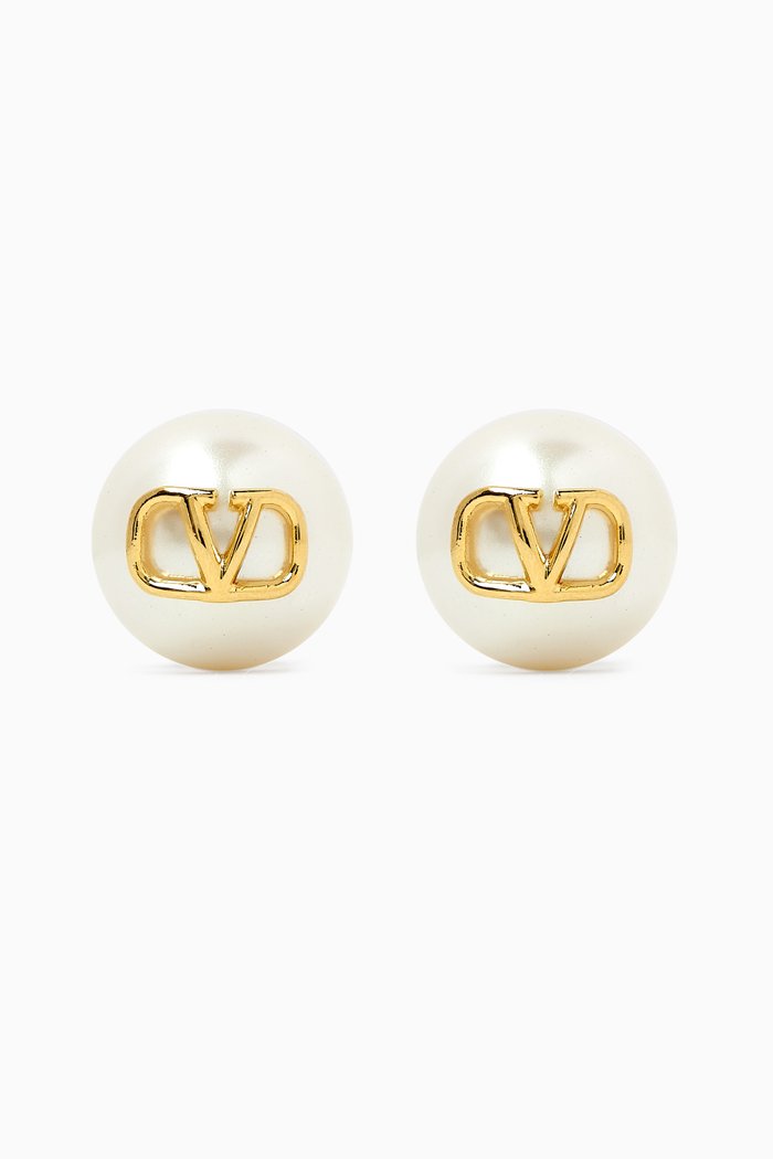 

Valentino Garavani VLogo Signature Earrings, Gold
