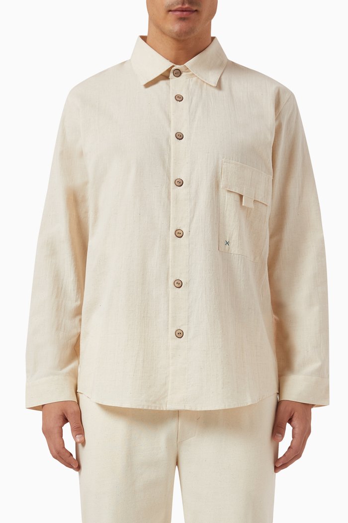

La Bea Shirt in Organic Cotton, Neutral