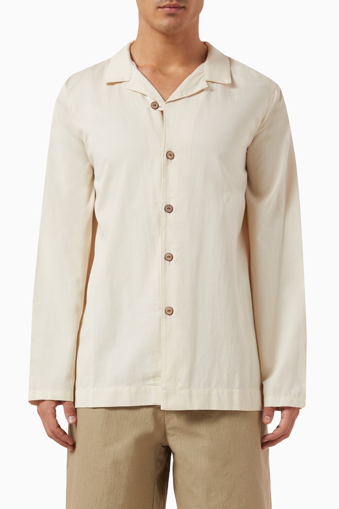 

Jose's Camp Shirt in Organic Cotton, Neutral