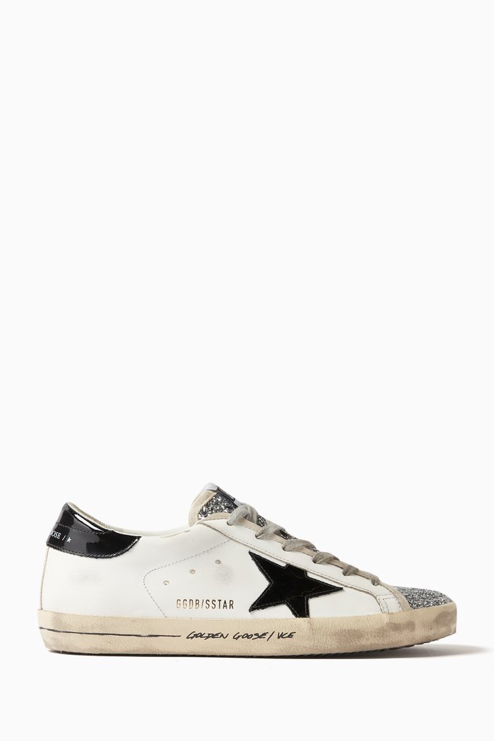 

Super-star Low-top Sneakers in Leather, Silver