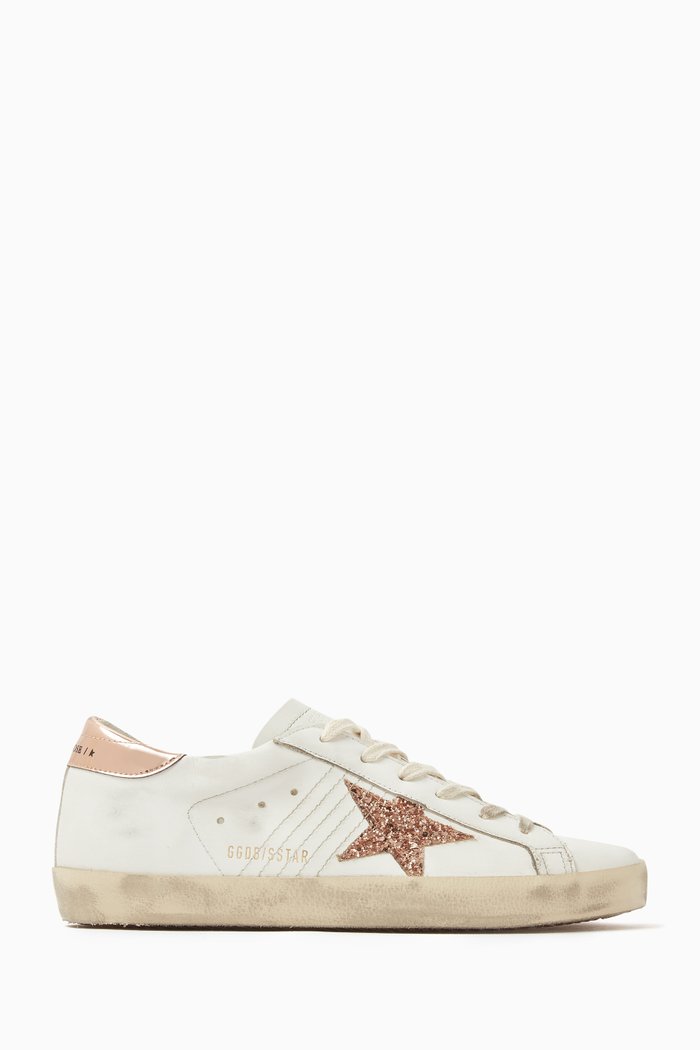 

Super-star Low-top Sneakers in Leather, Pink