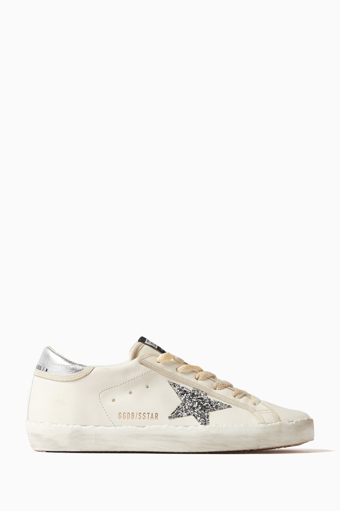 

Super-star Low-top Sneakers in Nappa Leather, Silver
