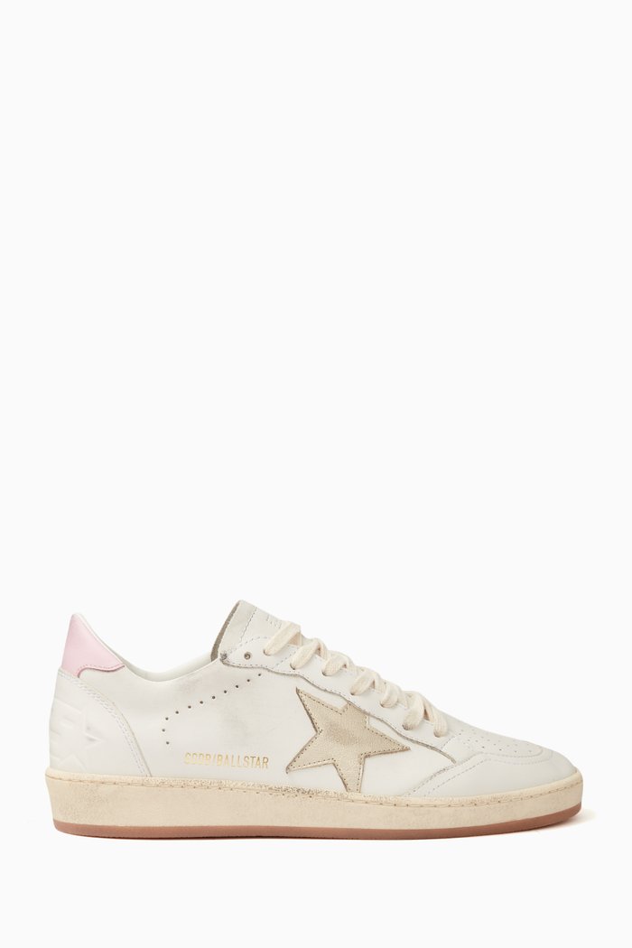 

Ball Star Sneakers in Nappa Leather, White
