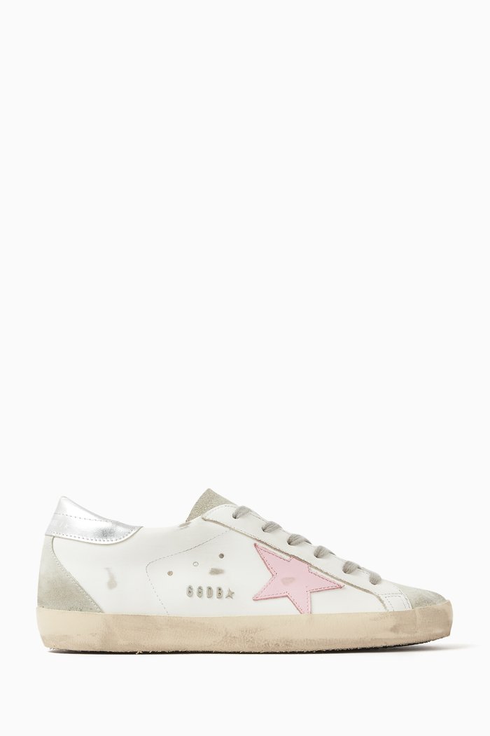 Super-star Low-top Sneakers in Leather, Pink