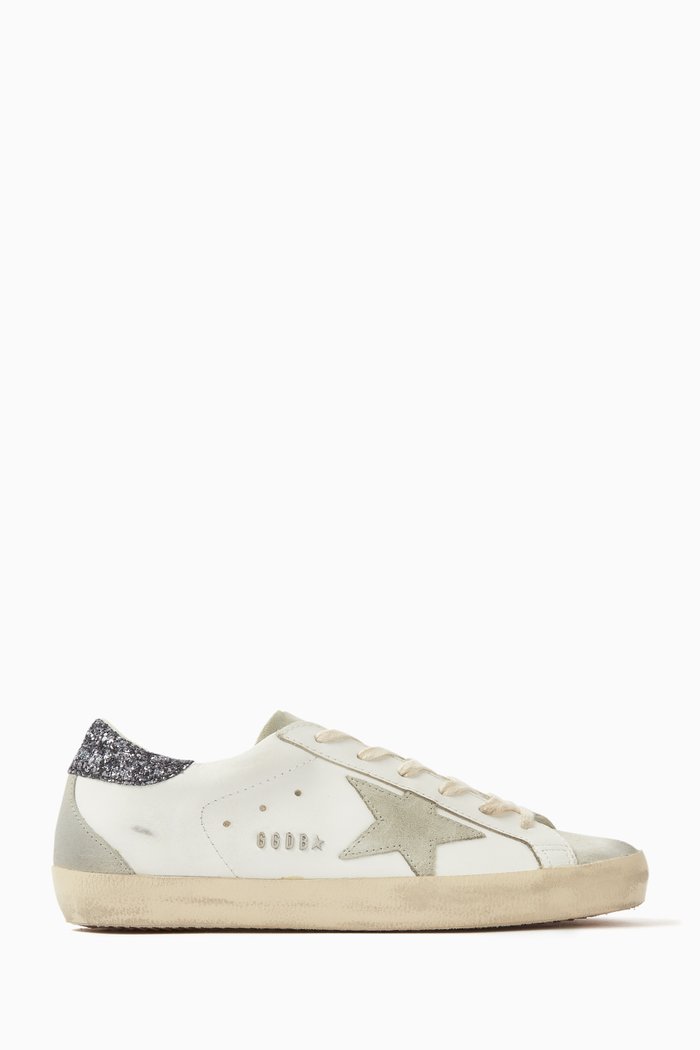 

Super-star Low-top Sneakers in Leather, Grey