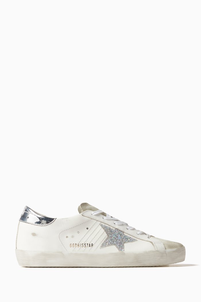 

Super-star Low-top Sneakers in Leather, Silver