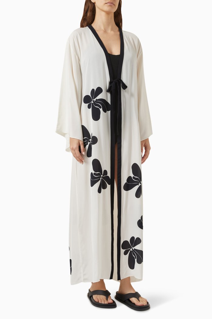 

Floral Long Robe, Multicolour