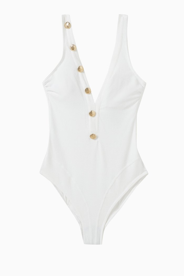 

Naida One Piece Swimsuit, White