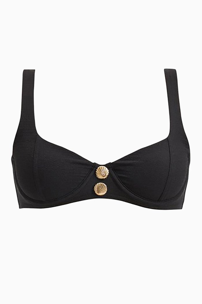

Adva Bikini Top in Lycra, Black