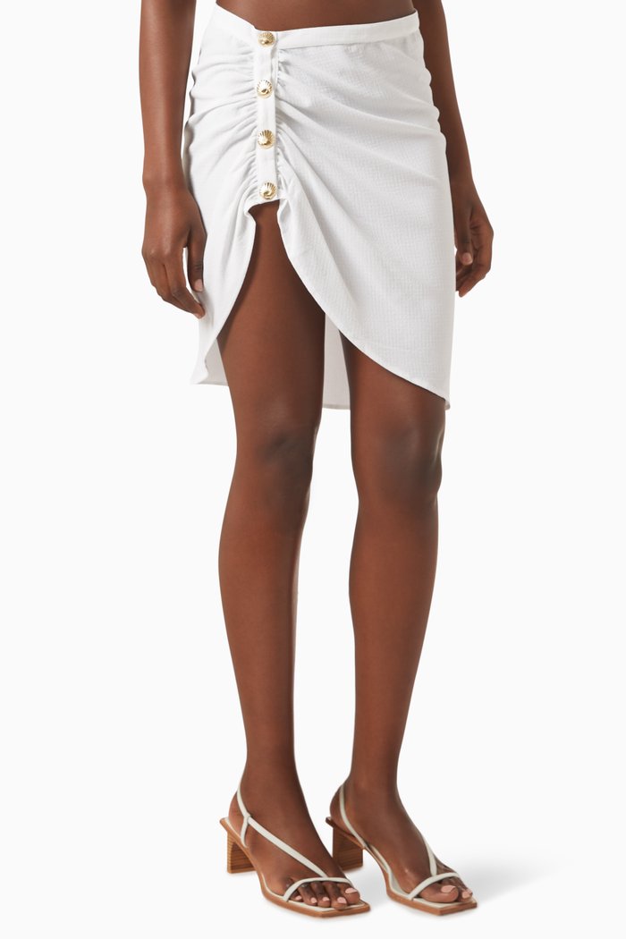 

Maeby Sheer Mini Skirt, White