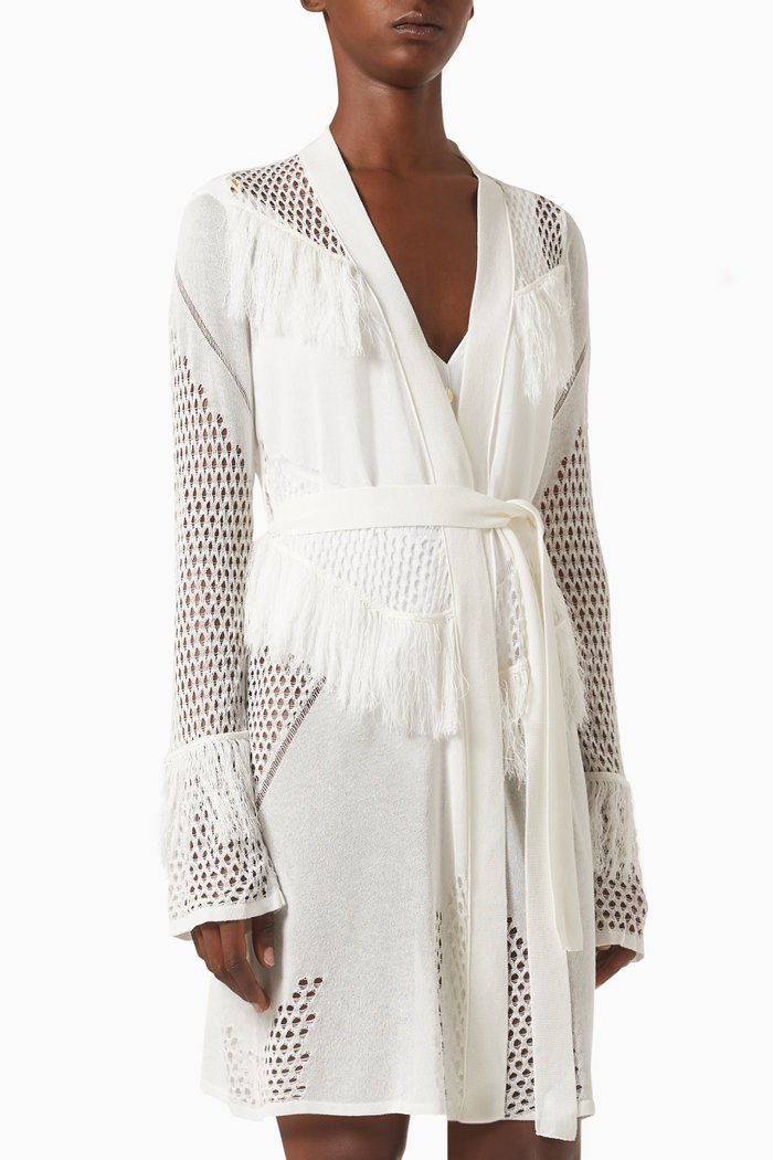 

Kenga Kaftan in Viscose-blend, White