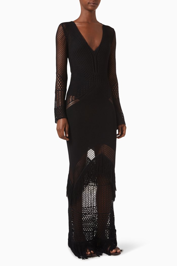 

Elba Dress in Viscose-blend, Black